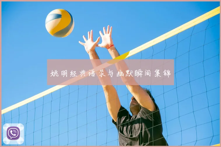 姚明经典语录与幽默瞬间集锦